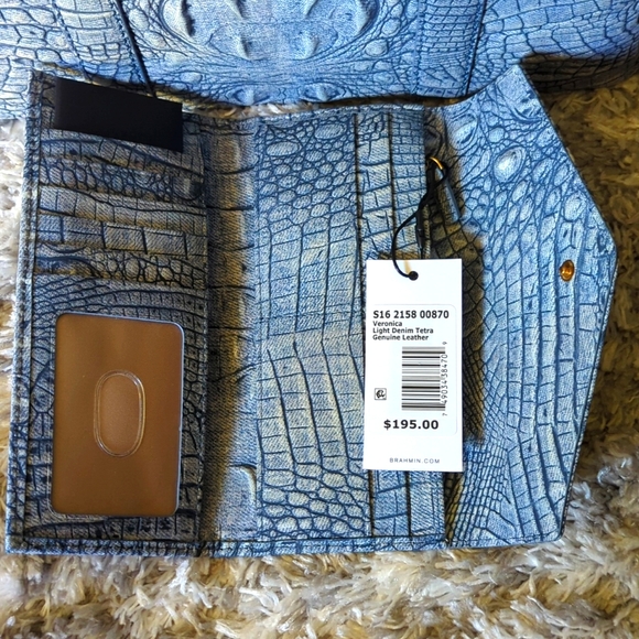 Brahmin Light Denim Tetra w/matching Veronica NWT's. - Picture 6 of 7